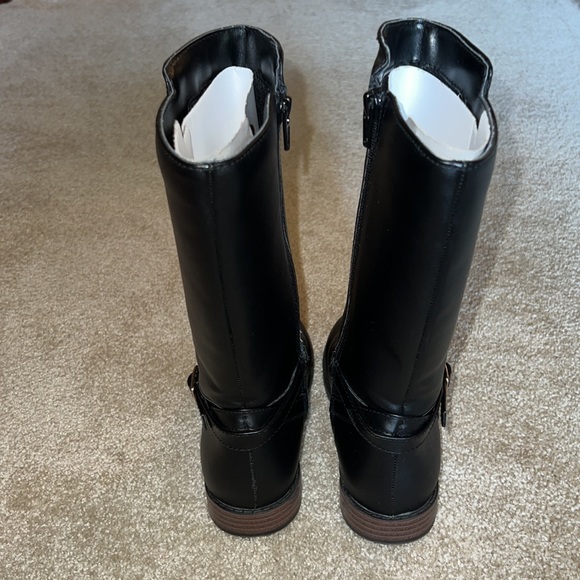 Gymboree girls size 12 black boots - Picture 4 of 7
